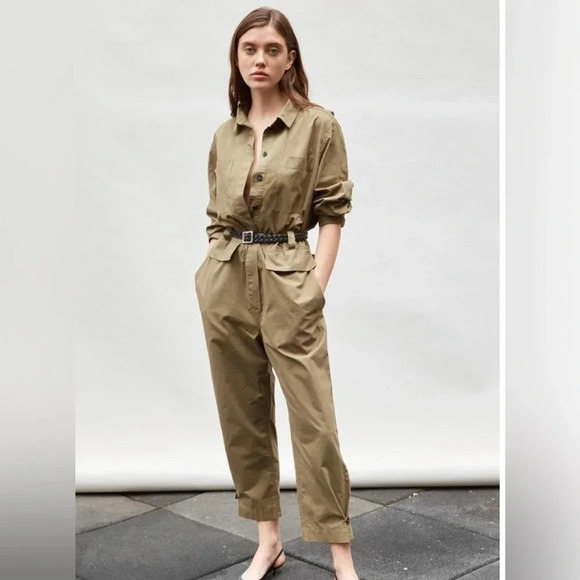 Thakoon NWT Utility jumpsuit in olive size XS - Picture 1 of 11